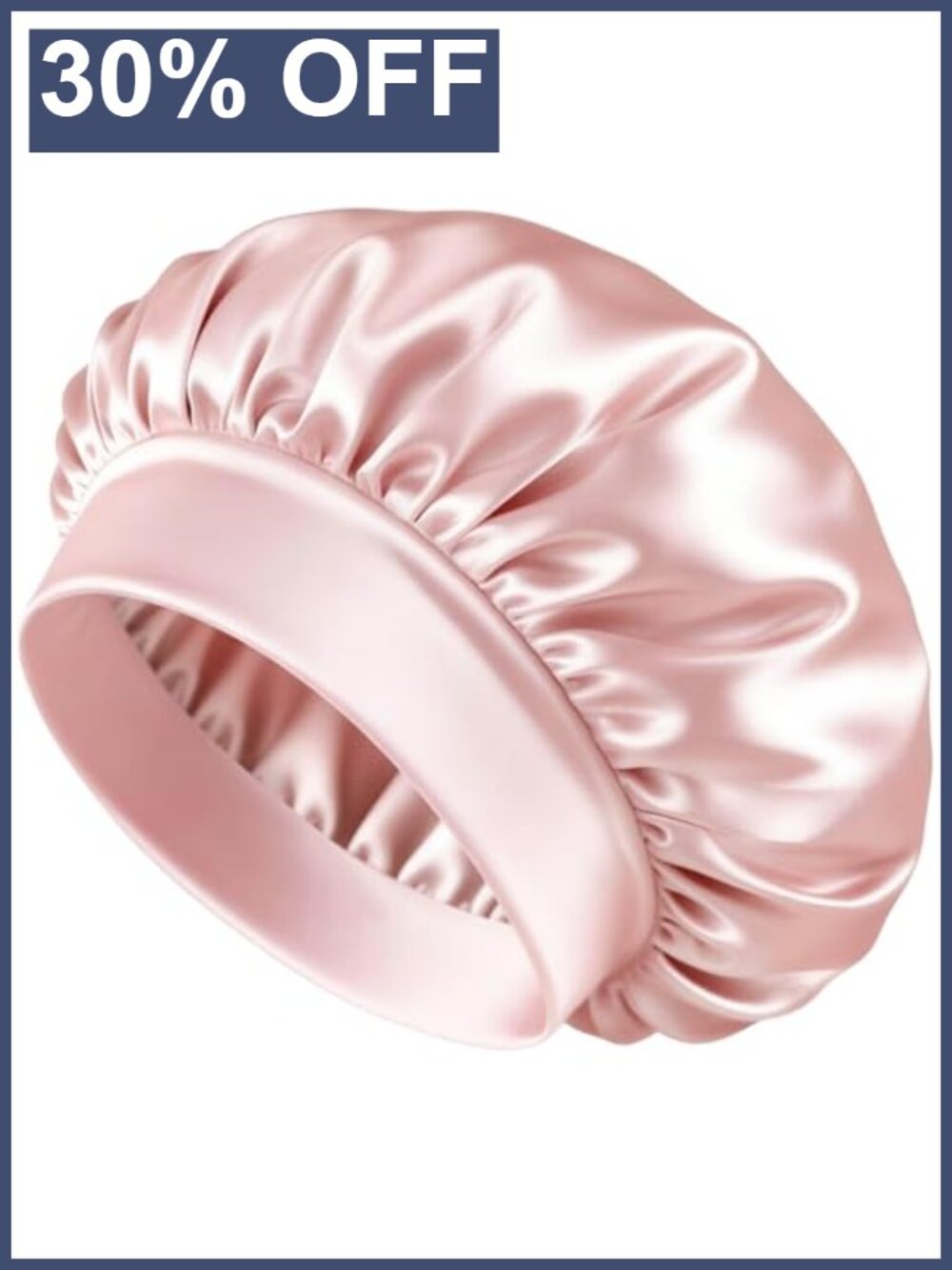 Silk Satin Sleep Bonnet with Elastic Wide Band for Curly Hair Hair Wrap Night